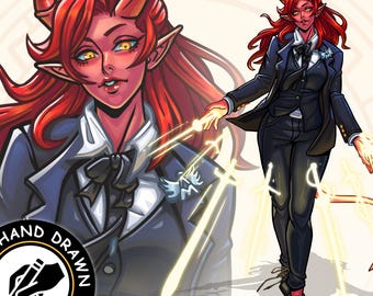 Dnd 5e Pathfinder Character Art, Roll 20 Commission, Dungeons And Dragons Character design, Baldur's gate party TTRPG Fantasy Illustration