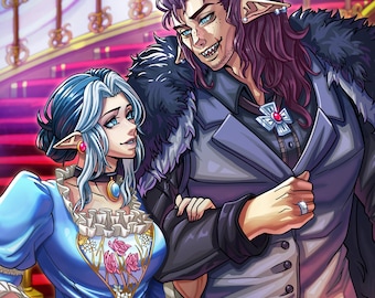 Dnd Group Art and Baldurs Gate Commission, Pathfinder and Critical Role Character Art,  Commission, Dungeons And Dragons Character design
