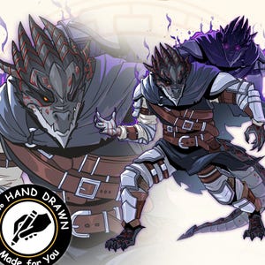 Dnd, Character Art Sheet Commission, Baldurs Gate Fantasy Art, Dungeons and Dragons Portrait, Dnd Character Reference Sheet, Rpg, Art gift
