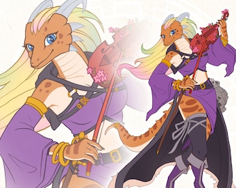 Personalized DnD Character Art Commissions Dungeons & Dragons Character Baldur's Game Fantasy Art RPG Character Design