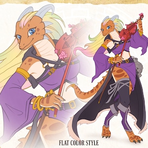 Personalized DnD Character Art Commissions Dungeons & Dragons Character Baldur's Game Fantasy Art RPG Character Design