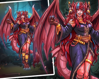 Dnd Art Commissions Character Personalized Commission Party Dungeons & Dragons Art Gifts Character Fantasy Art TTRPG Baldur's gate