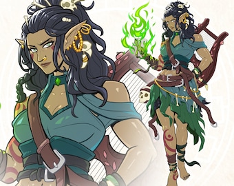 Dnd Art Commission Personalized Character Art Party Dungeons & Dragons Gifts Character Fantasy Art TTRPG Character Design