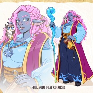 Dnd Art Commission Baldurs Gate Illustration Dnd Character Custom DND Character Dungeons & Dragons Character RPG Character Design