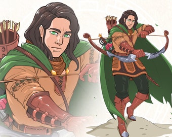 Dnd Art Commission Personalized  Dungeons & Dragons Custom Character Fantasy Art Dnd Group Commission Art