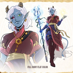 Personalized Dnd Character Design Art Custom Printable Commission DND Character Dungeons & Dragons Character Fantasy Art Character Design
