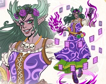 Dnd Character Art Personalized Dnd Commission Dungeons And Dragons Party Illustration Baldur's Gate Character Design