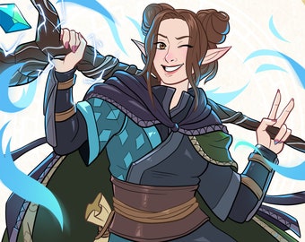 Personalized Art Commission Dnd Character Custom Dungeons & Dragons Art Commissions Dnd Players Gift Design Dnd Party