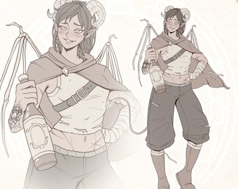 Personalized Dnd Character Commission Custom DND Character Art Commission Dungeons & Dragons Character Art