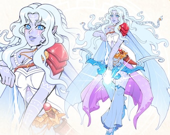 Dnd Art Commission Custom Character Dungeons & Dragons Character Fantasy Art RPG Character Design