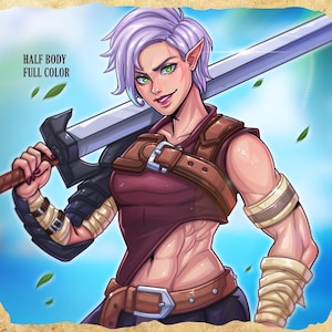 Personalized Dnd Commission Art Custom DND Character Dungeons & Dragons Character Design Dnd Group Party Fantasy Art RPG