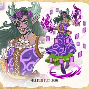 Dnd Character Art Personalized Dnd Commission Dungeons And Dragons Party Illustration Baldur&#39;s Gate Character Design