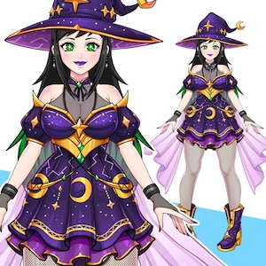 Customize Fullbody Cute 2DLive, Vtuber and PNGtuber Model Commission | Riggable Model, Affordable Art