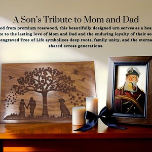 Personalized wooden cremation urn | urns for ashes | cremation box |  | wooden urn for human ashes | urn for mom and dad for home