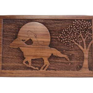 Handmade Wooden Urn Box For Adult Ashes | Wood Cremation Urns For Male and Female | Decorative Funeral Urns | Large Urns | Burial Urns image 8