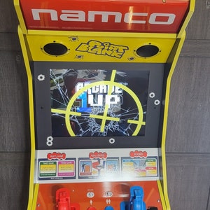 Pacote de decalques Arcade 1Up TIME CRISIS NAMCO