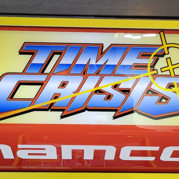 Arcade 1Up TIME CRISIS NAMCO Marquee Only decal package