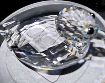 Swarovski Silver Crystal Rose W/ Original Box - Etsy