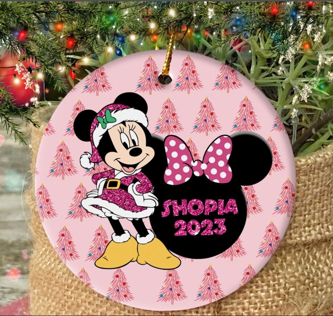 Minnie Mouse Ornament Personalized Kids Gift Custom Disney Etsy