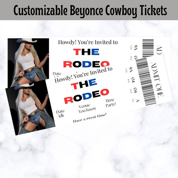 Customizable Beyonce Carter Tour Ticket Template, Bey Invitation, Customizable Ticket Keepsake. Surprise Concert Tickets, Instant Download