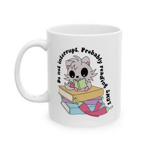 Smut-Leser-Tasse, würzige Buchtasse, lustige Lesetasse, Smut-Leser-Geschenk, würziges Leser-Geschenk, Gag-Geschenk für Sie, Neuheitsbecher, Keramik-Tasse, Leser-Geschenk
