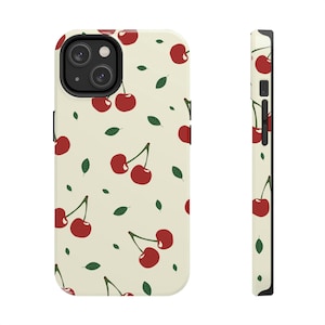 Cherry Phone Case | Cherry Print, Cartoon Cherry, Cute Cherries, iPhone 6 7 8 Plus, iPhone X XR XS Max, iPhone 11 Pro Max