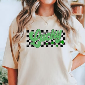 Retro St Patty&#39;s Day Comfort Colors Shirt Lucky Babe Shirt Vintage St Patrick&#39;s Day Shirt Day Drinking Shirt Retro Shirt Lucky Shirt Irish