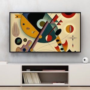 Samsung Frame TV Art, Composition XYZ, Samsung Art TV, Abstract Art, Digital Download for Samsung Frame, Digital Download
