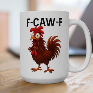 Lustiger Hahn Keramikbecher - Ideales Geschenk für Tierliebhaber, Bauernhausdekor, einzigartiges Küchengeschirr, Kaffeeliebhaber, Geburtstagsgeschenk