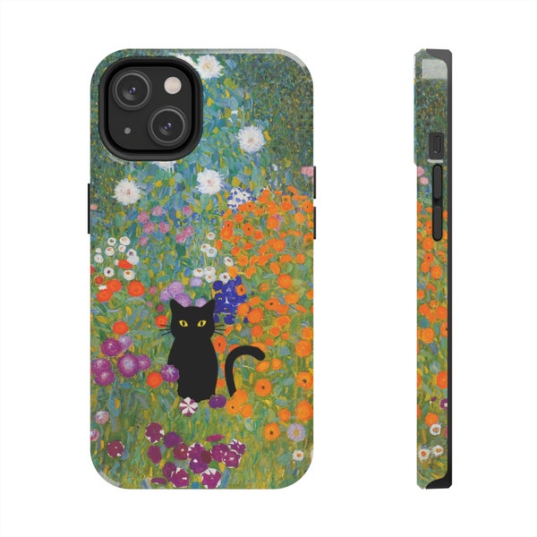 Fun Cat Art Phone Case Cover for iPhone 15, 14, 13, 12, 11, Se, Xr, Xs, X, 8, 6s, Cat Phone Case, Fun Cat Phone Case, Iphone Cat Case