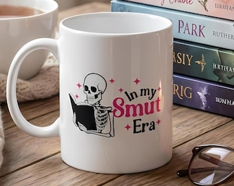 Tazza in ceramica con scritta "Smut Reader": divertente regalo piccante per gli amanti dei libri