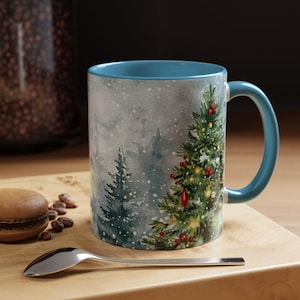 Winter Wonderland Coffee Mug - Festive Accents for Cozy Moments, Holiday Gift, Snowy Scene, Hot Cocoa, Christmas Decor