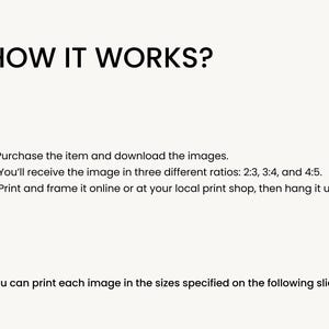 May include: Text explaining how to purchase and download digital images in three different aspect ratios: 2:3, 3:4, and 4:5. The text also mentions printing and framing the images online or at a local print shop.