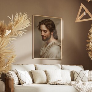 Wandbild 'Jesus Geht Auf Dem Wasser' – Gerahmter Leinwanddruck, Christliche Kunst, Religiöse Deko
