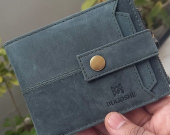 RFID Blocking Wallet Mens, Handmade Personalised 100% Real Leather Wallet,  Special Design Unisex Wallet, Gift For Him, Father's day gift