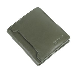Cartera de cuero hecha a mano para mujer, cartera pequeña para mujer, el mejor monedero de cuero para mujer, cartera delgada con botón magnético, el mejor regalo