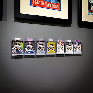 Présentoir mural pour cartes à collectionner - Support magnétique - Lot de 4