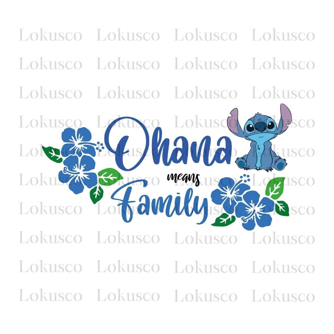 Ohana With Flower - Etsy