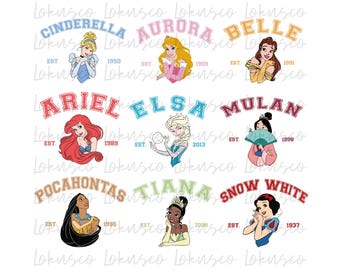 Princess Bundle PNG, Princess Est Png, g,Princess Best Day Ever Png,Princess clipart,Princess Digital World Png