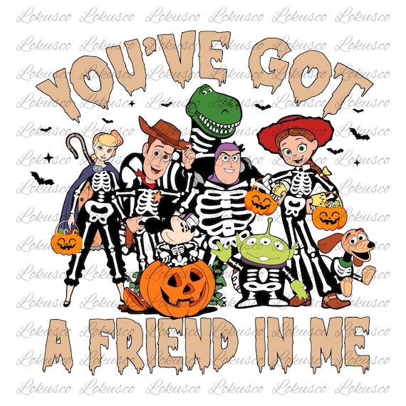 Halloween Toy Story Png, You've Got A Friend In Me, Halloween Vacation Png, Disneyland Spooky Season, Mickey Not So Scary Halloween