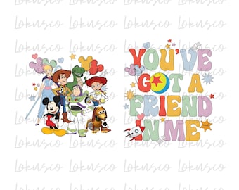Toy Story Two Sided Png, To Infinity And Beyond, Toy Story Land Shirt, Magic Kingdom, Friends Squas Png, Instant Download