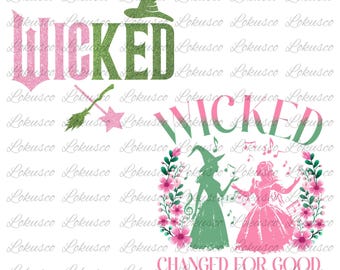 Wicked Two Sides png, heks glitter png, tartende zwaartekracht png, gewijzigd voor goed png, wizard filmfan, roze past goed bij groen
