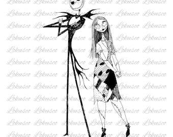 ハロウィン ジャックとサリー PNG、不気味な雰囲気 PNG、ホラー ハロウィン PNG、ハロウィン 漫画 PNG、ホラー映画愛好家 PNG、デジタルダウンロード