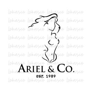 Ariel & Co Svg Png, The Little Mermaid Png, Princess Ariel SVG, Disney Princess SVG, Vinyl Cut File, Digital File