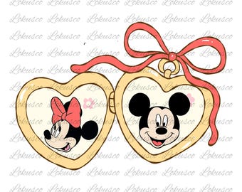 Hartmedaillon Mickey en Minnie png, strik, Mickey Minnie Mouse, zonnebril roze png, zonnebril, Valentijnsdag png