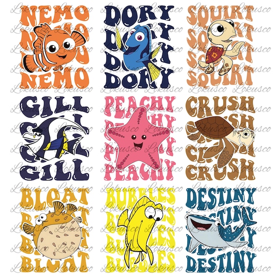 ディズニー ファインディング・ニモ キャラクター バンドル PNG