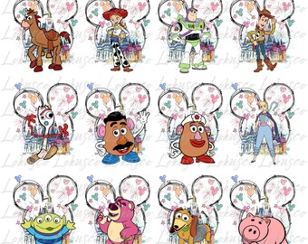 Pacote com imagens PNG do Castelo em Aquarela de Toy Story, Amizade, Férias em Família, Viagem em Família, Modo Férias e Reino Mágico.