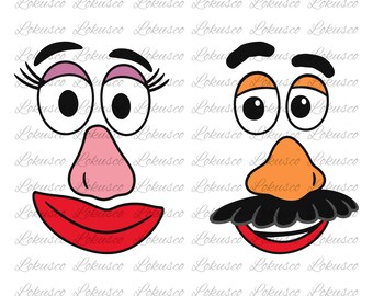 Mr. Potato SVG PNG, Mrs Potato Svg Png, Potato Couple Svg, Cut files for Cricut Svg, Disney Toy Story Svg