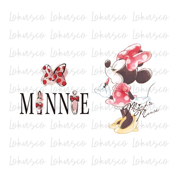 Minnie Mouse PNG, Trendy Png Design, Soft Girl Era Png, Pink Bow, Coquette Shirt Design Png, Magic Kingdom, Digital Download
