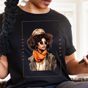 Melanin Shirt for Black Women Tshirt, Black Girls Are Magic, Afro Woman Shirt, Brown Sugar Shirt, Black Girl Shirts, Melanin Magic